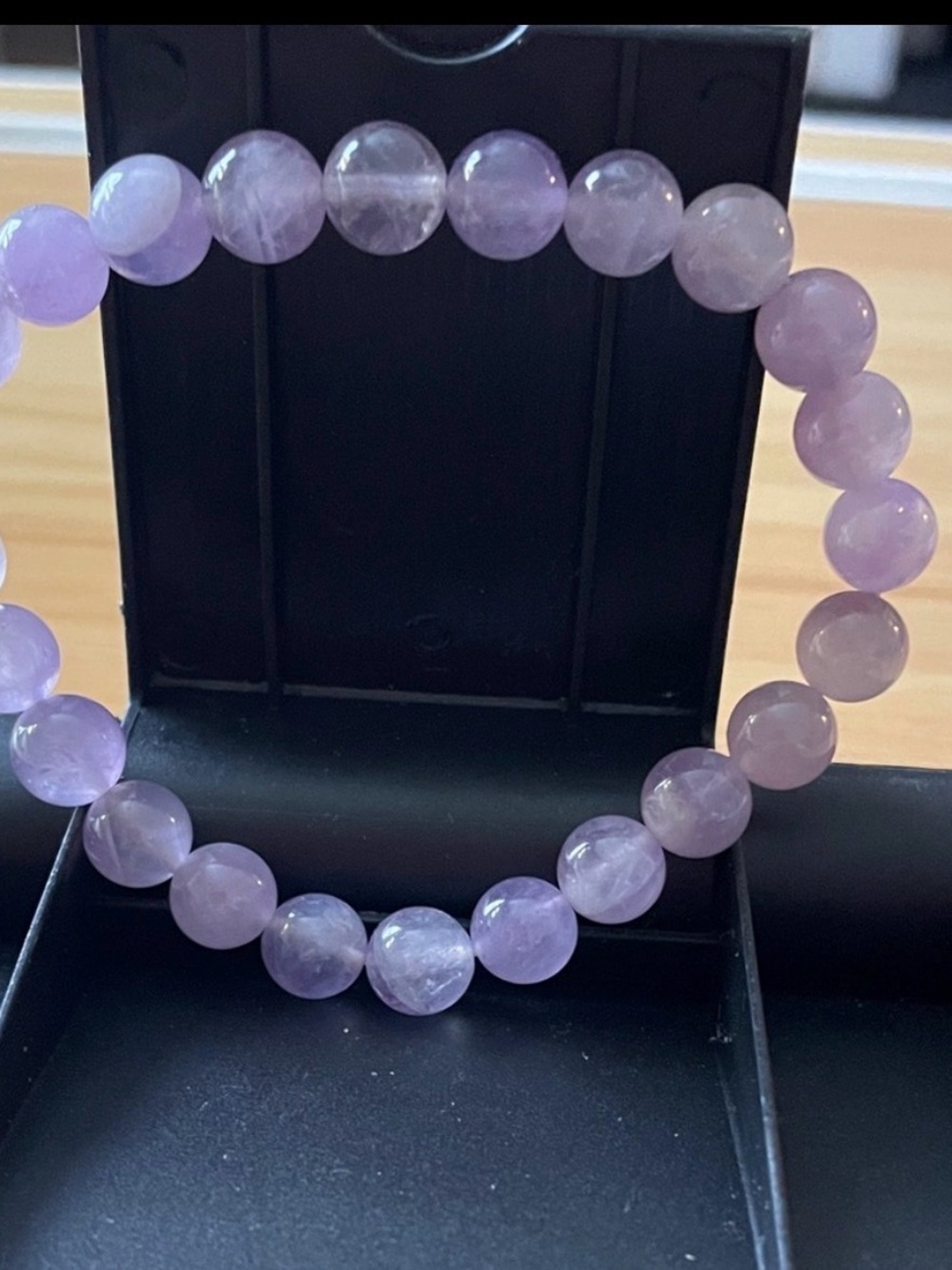 Beginning Boutique Lavender Purple Beaded Stretch Bracelet - Picture 1 of 3